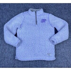 Odd Future Women's Quarter Zip Wubby Fleece Sweater Lavender Purple Size Small